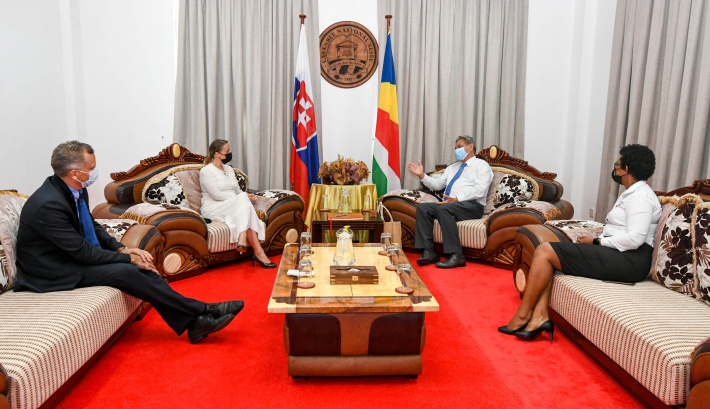 Newly accredited Slovak Ambassador calls on National Assembly Speaker Roger Mancienne