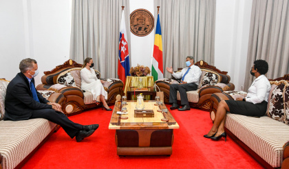 Newly accredited Slovak Ambassador calls on National Assembly Speaker Roger Mancienne