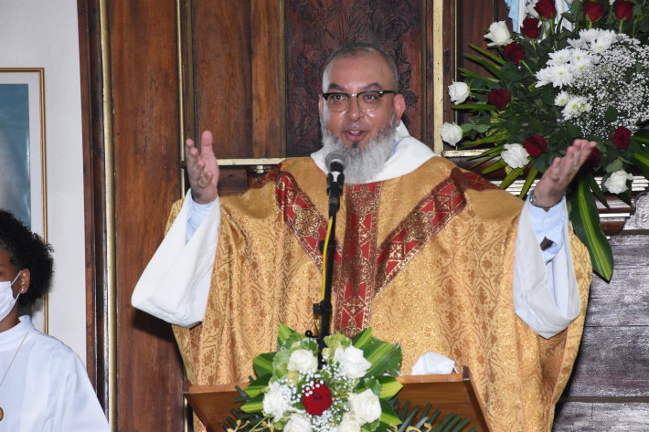 Labour Day mass at the St Joseph parish, Anse Royale  St Joseph the worker, example of the holiness of human labour