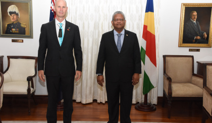 Michael Upton accredited New Zealand’s HC Designate to Seychelles