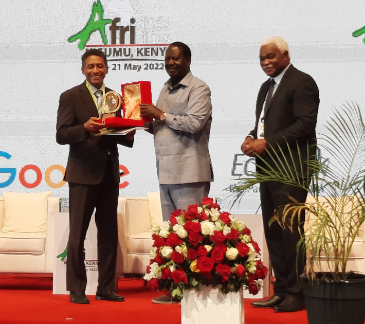 Former President Danny Faure recognised for contribution towards development of Africa