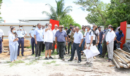 President happy with ongoing projects on the inner islands