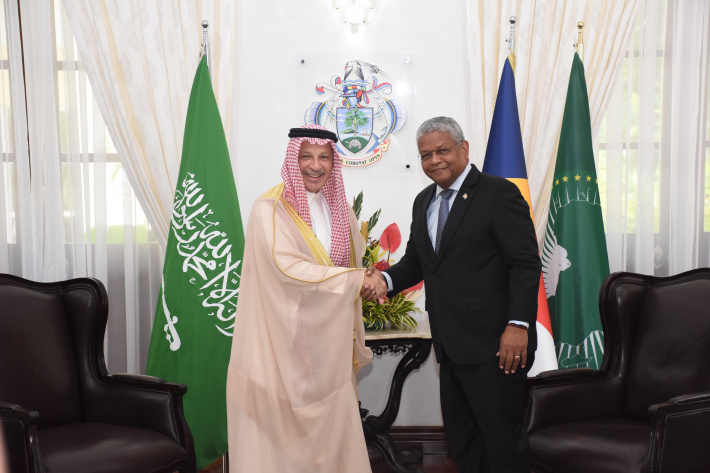 Saudi minister delivers special message to President Ramkalawan