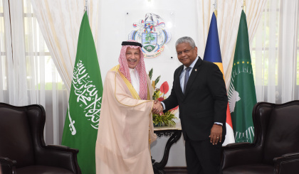 Saudi minister delivers special message to President Ramkalawan