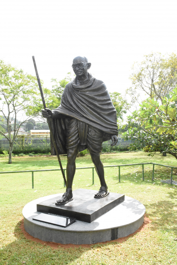 Statue of Mahatma Gandhi unveiled in Peace Park   