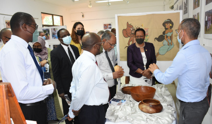 Health care workers display hidden talents through art exhibition