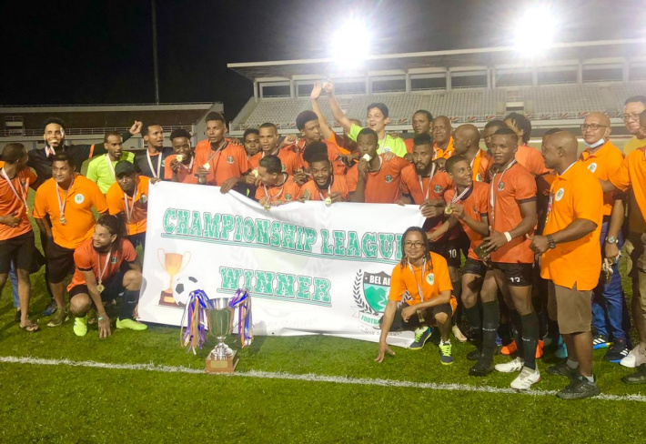 Football: Championship League     Bel Air FC champions   