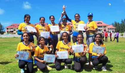 Cricket: Inaugural National Day Women’s Premier League T10 tournament     Narayan XI winners