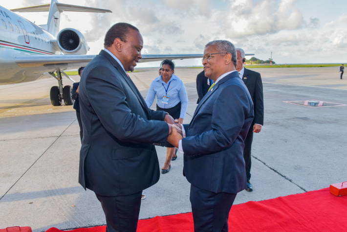 Seychelles welcomes President of Kenya