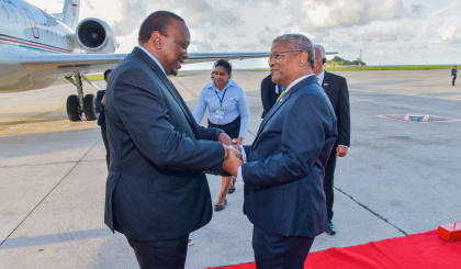 Seychelles welcomes President of Kenya