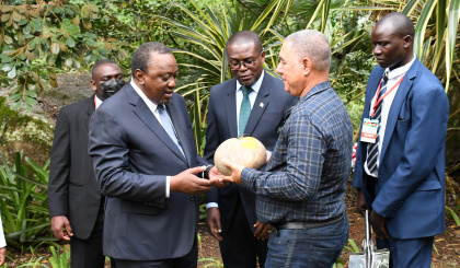 President Kenyatta seals visit with symbolic tree-planting