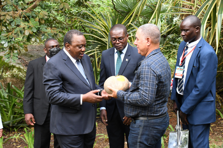 President Kenyatta seals visit with symbolic tree-planting