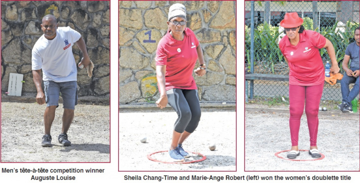 Petanque : Men’s Tête-à-tête and women’s doublette competition