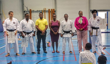 Karate  Three Shotokan karatekas awarded 1st dan black belts