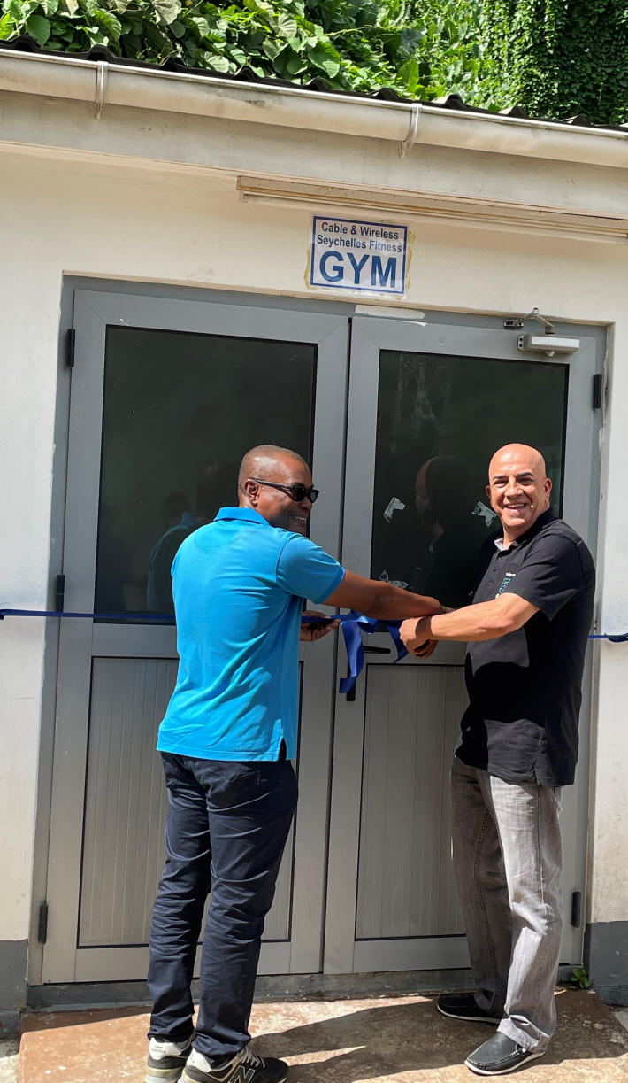    Cable and Wireless fitness gym re-opens   