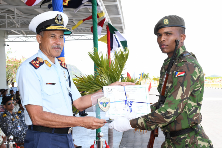 19 new recruits join the Seychelles Coast Guard   