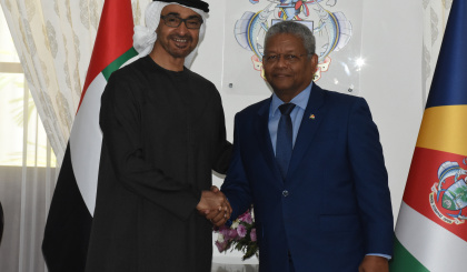 UAE President calls on Seychelles President