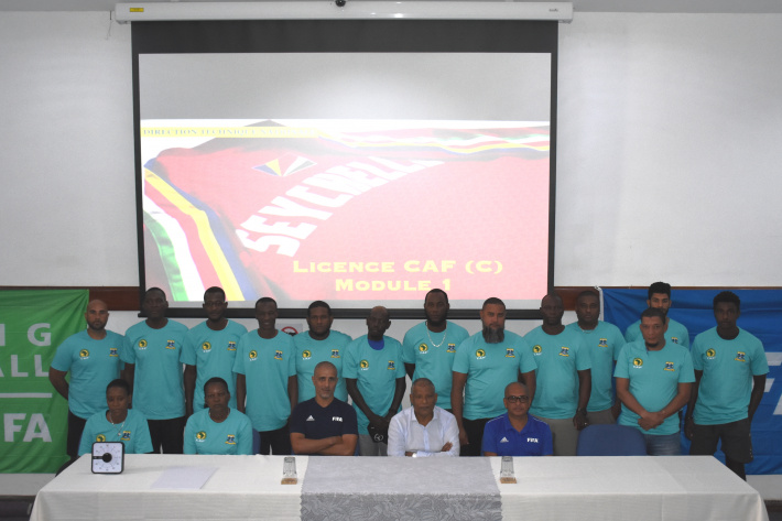 Football: Confédération Africaine de Football (Caf) – C License coaching course     25 coaches go for their C license   