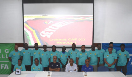 Football: Confédération Africaine de Football (Caf) – C License coaching course     25 coaches go for their C license   