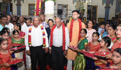 President Ramkalawan partakes in Vinayagar Charthurti Festival with Hindu community