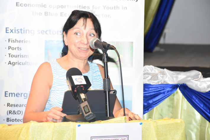 Youths urged to tap  into Blue Economy     By Laura Pillay   