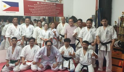 Karate     Shihan Moustache conducts karate seminars in Singapore and Philippines