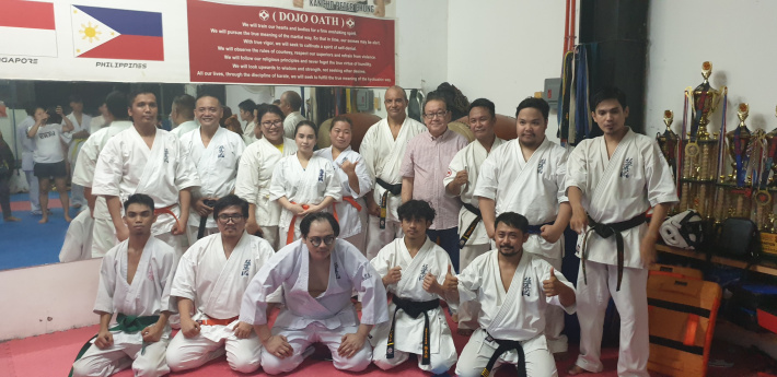 Karate     Shihan Moustache conducts karate seminars in Singapore and Philippines