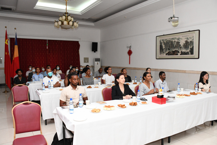 Young Africans interact live with Chinese astronauts