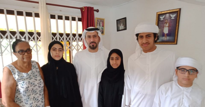 UAE charge d’affaires pays respects to Ms Albert and family