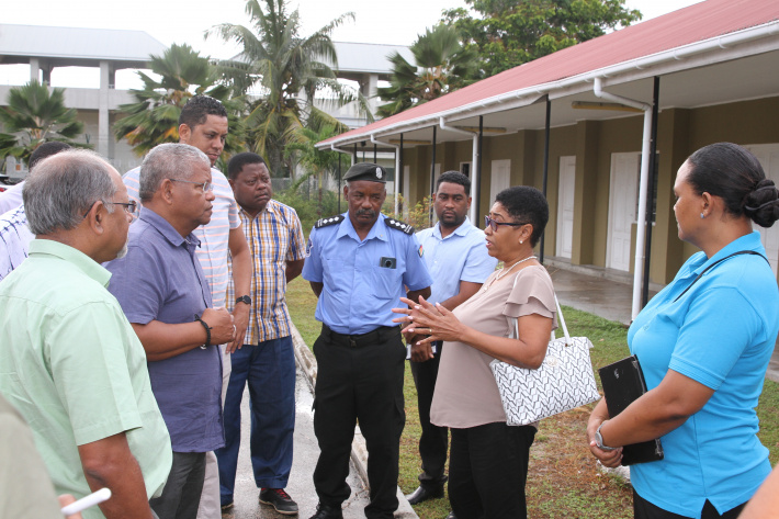 President Ramkalawan visits ongoing projects on Praslin