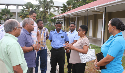 President Ramkalawan visits ongoing projects on Praslin