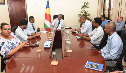 President visits Lands and Housing ministry to discuss challenges