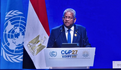 President Wavel Ramkalawan addresses COP27 in Egypt