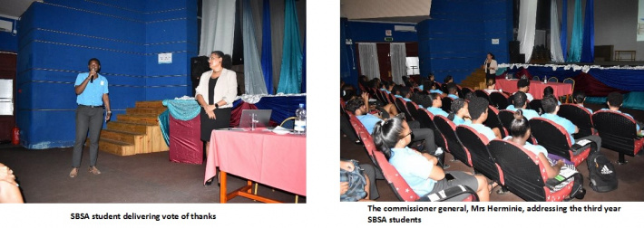 SRC commissioner general introduces SBSA students to Seychelles’ tax system