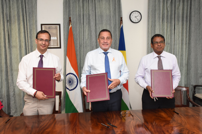 Seychelles and India sign MoUs for high impact community projects -Seychelles Nation