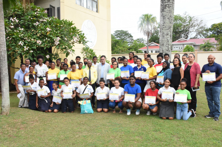 Participants of children’s conference receive gifts and certificate