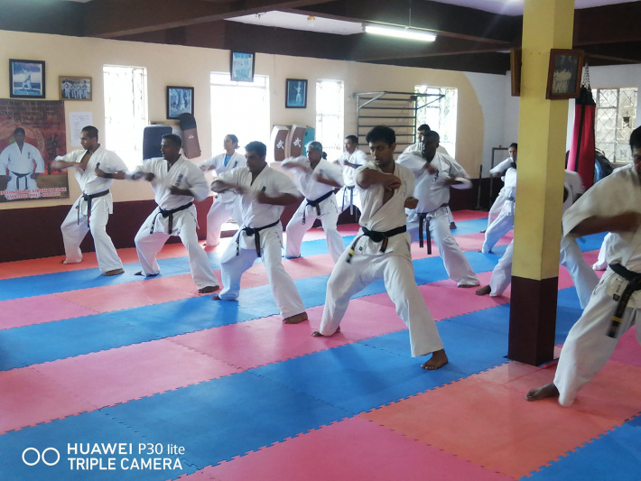 Shihan Moustache conducts week-long karate seminar in Mauritius