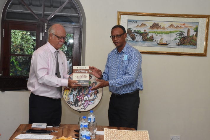 Top culture officials from Rodrigues on official visit to Seychelles