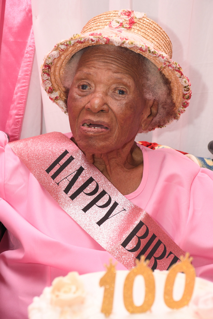 Noemi Payet celebrates 100th birthday