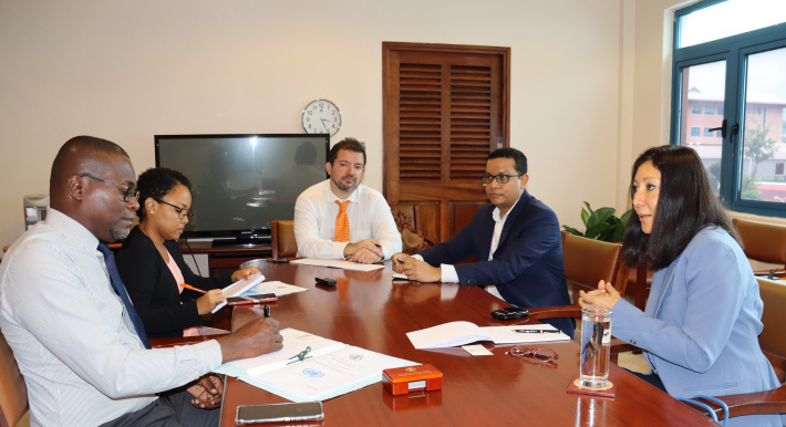UN resident coordinator pays courtesy call on Minister Joubert