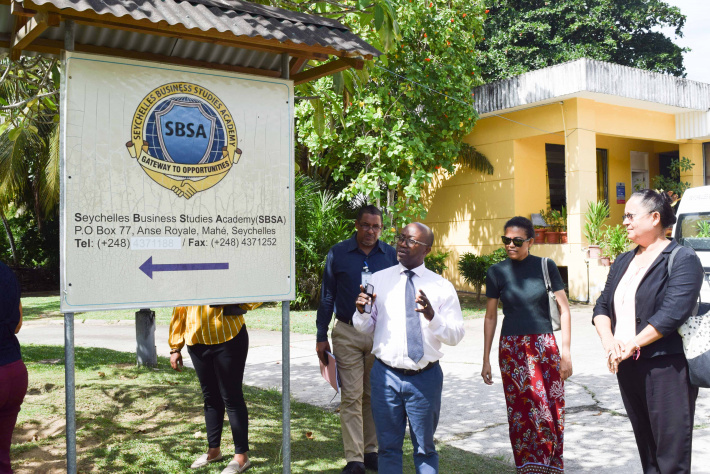 Education minister conducts first official visit to SBSA