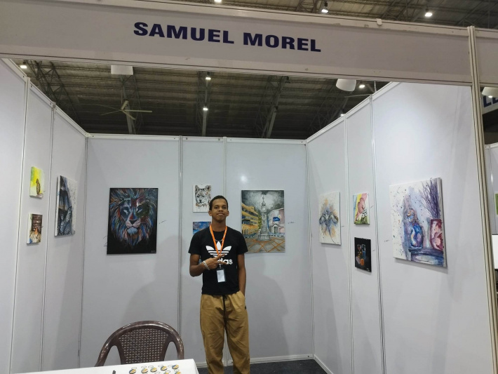 Samuel Morel makes Seychelles proud at the 7th India Deaf expo