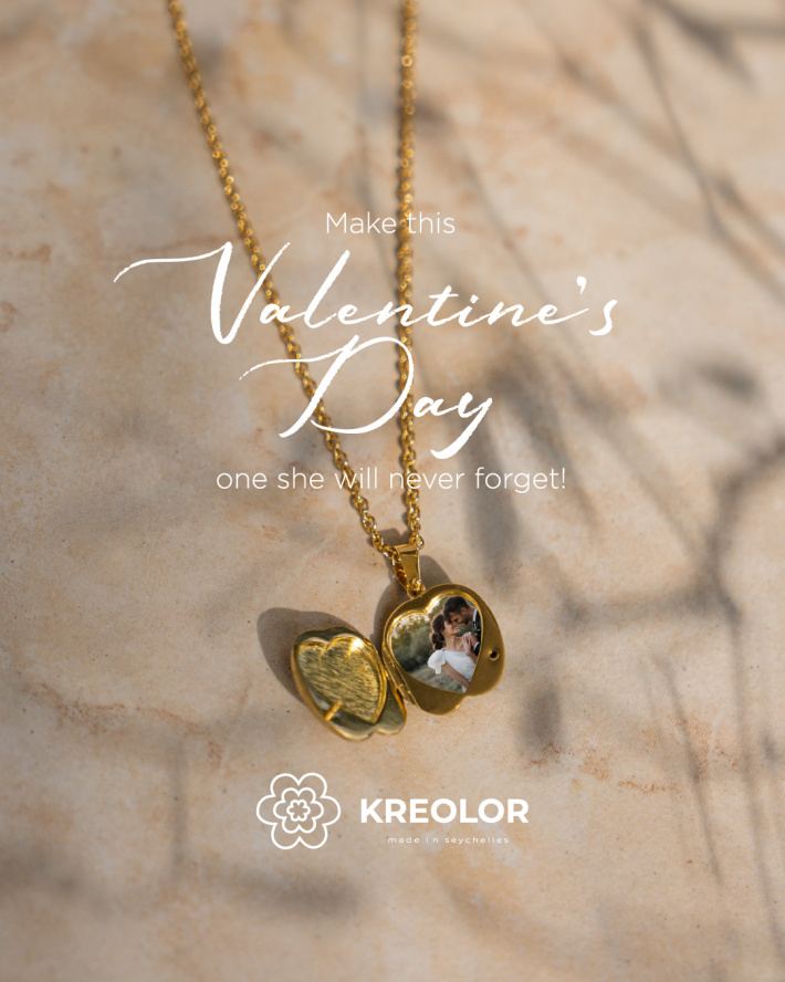 Kreolor’s statement Valentine piece designed by SIAD student