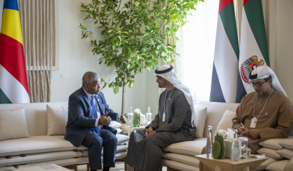 President Ramkalawan meets with UAE President at World Government Summit 2023