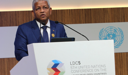 President Wavel Ramkalawan addresses LDC5 Plenary Session