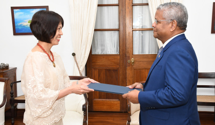 Philippines ambassador presents credentials to president Ramkalawan