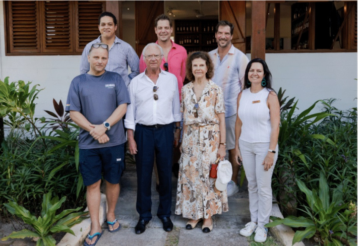 Royal delegation visits La Plaine St André