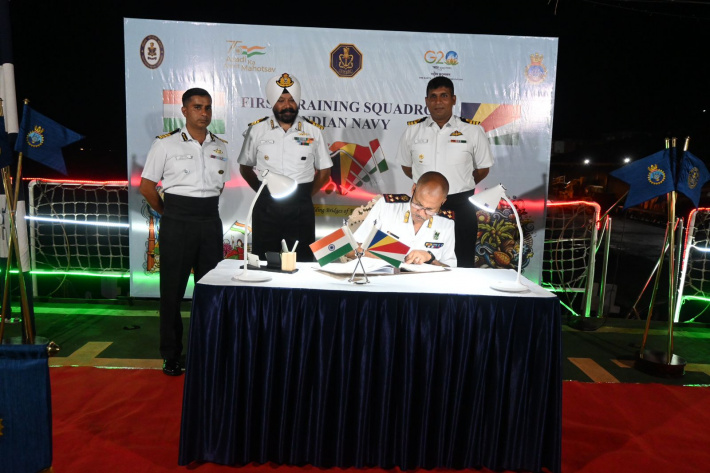 Indian navy ships wrap up Victoria visit with reception onboard