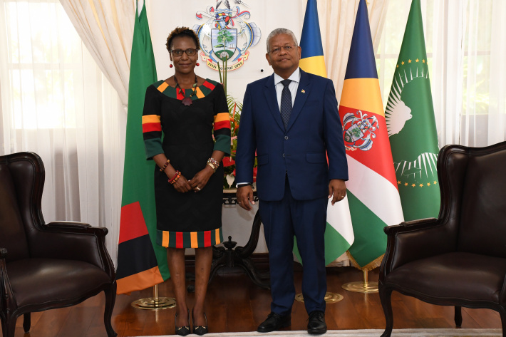 Seychelles and Zambia discusses enhancing cooperation