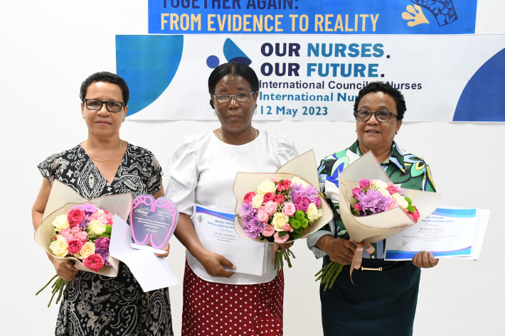 Long-serving nurses and midwife honoured